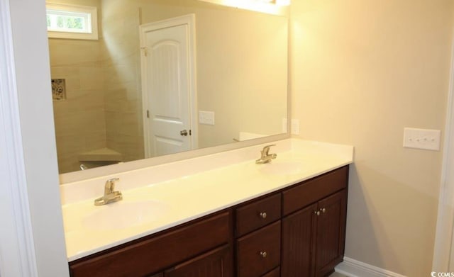 bathroom with vanity