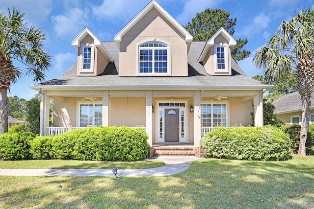 view of front of house featuring a front yard