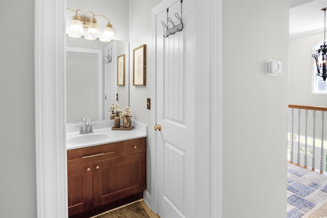 bathroom with vanity