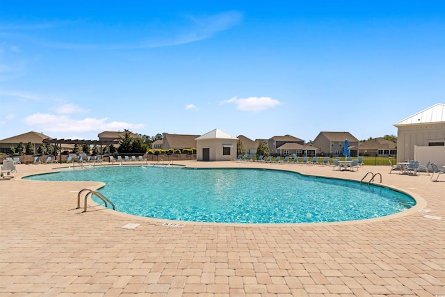 view of pool with a patio