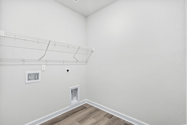 2039 Copper Creek Loop, Longs, SC 29568 - clothes washing area with washer hookup, hardwood / wood-style flooring, and electric dryer hookup