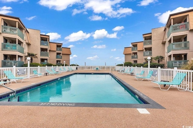 view of pool