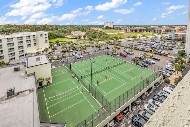 birds eye view of property