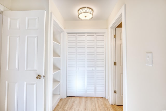 interior space with light wood-style floors