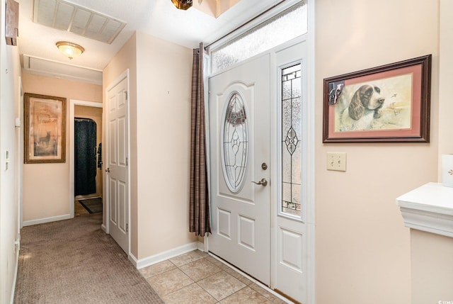 view of tiled entryway