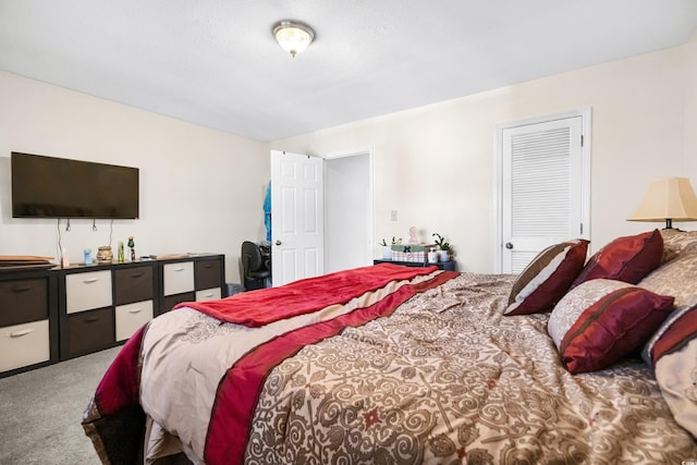 bedroom featuring carpet flooring