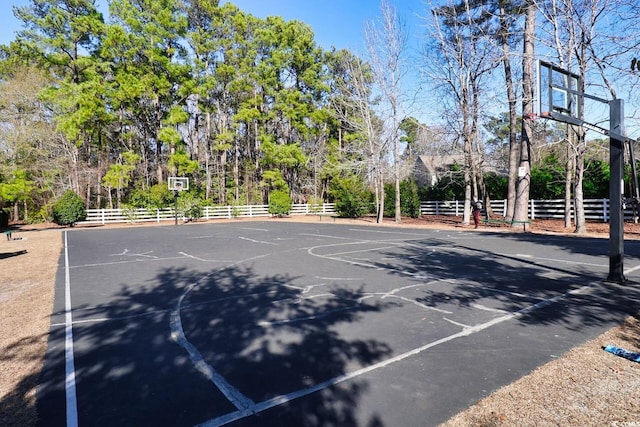 view of sport court