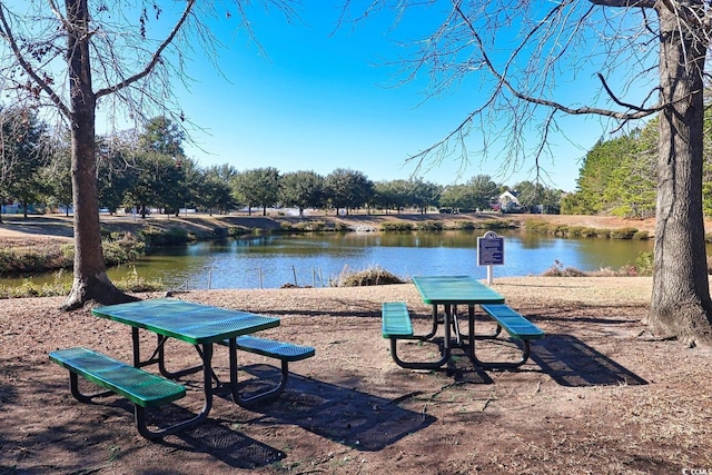 view of home's community featuring a water view