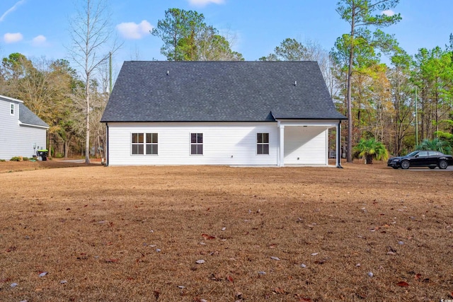 view of rear view of house