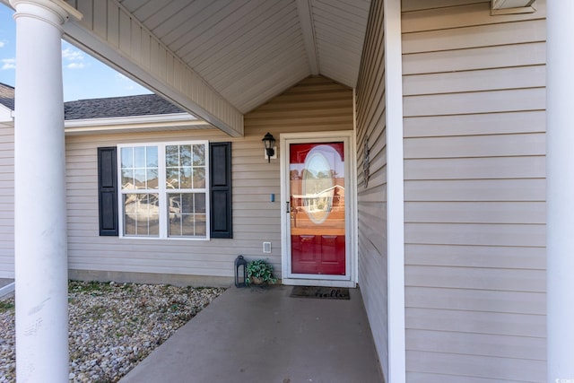 1049 Augustus Dr, Conway, SC 29527 - view of exterior entry with roof with shingles
