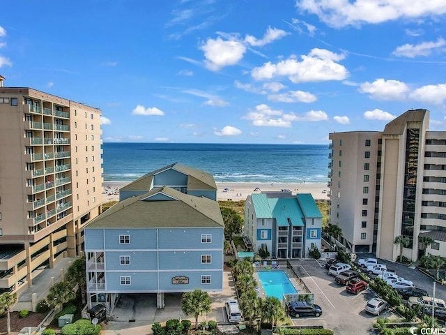 water view featuring a view of the beach