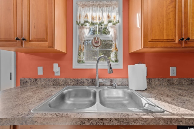 interior details featuring sink