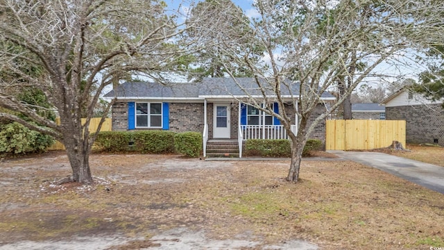 view of front of home