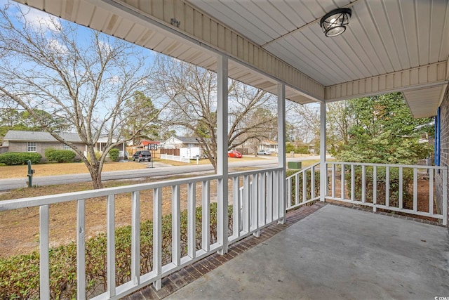 view of patio with covered porch