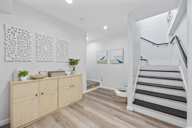 interior space featuring hardwood / wood-style flooring