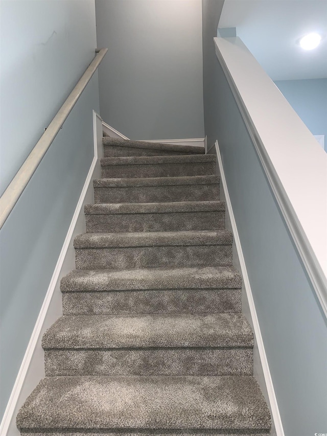 view of stairs