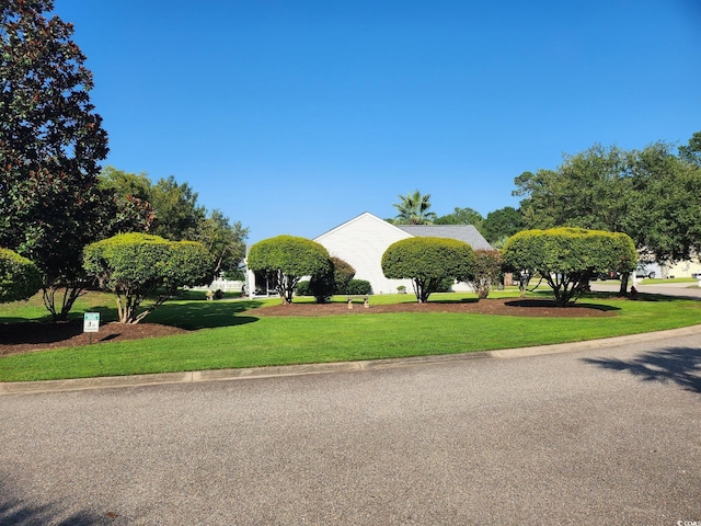 view of front of house with a front yard