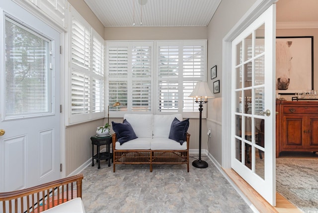 sunroom / solarium featuring a wealth of natural light