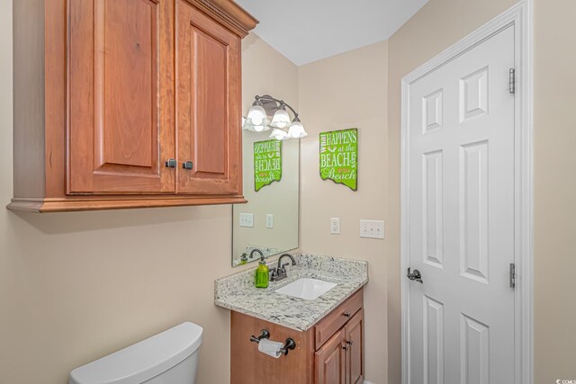 6001-1909 S Kings Hwy, Myrtle Beach, SC 29575 - bathroom with toilet and vanity