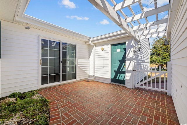 703 Gleneagles Dr, Myrtle Beach, SC 29588 - view of patio / terrace featuring a pergola
