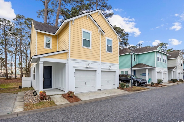 view of front of home featuring a garage