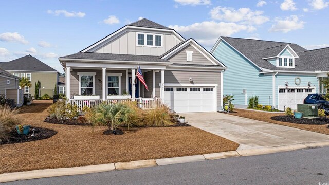 view of front of property with a porch