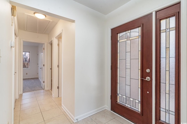 view of tiled entryway