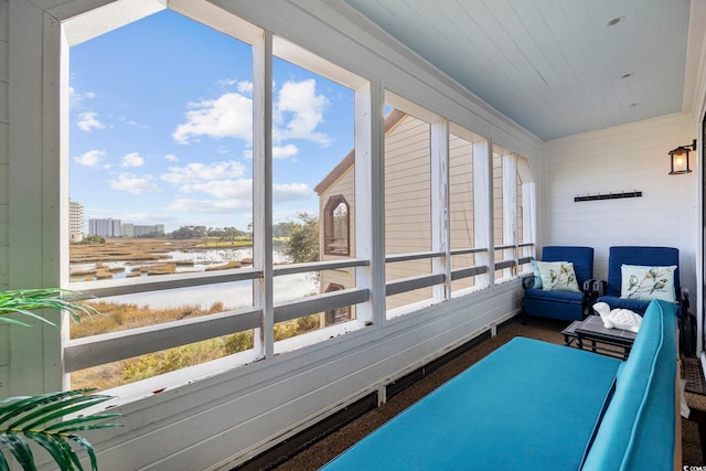 view of sunroom / solarium