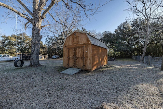 view of outdoor structure