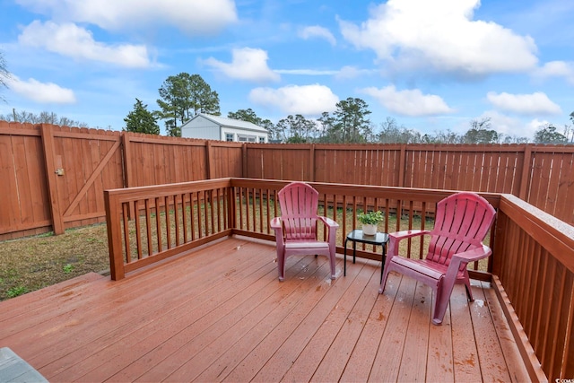 view of deck