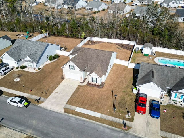 birds eye view of property