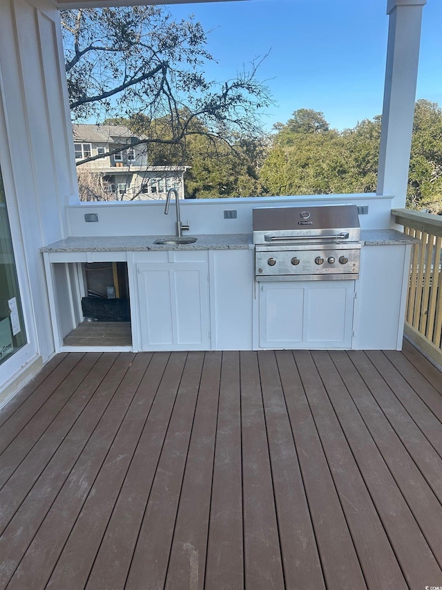 48 Furman Ln, Pawleys Island, SC 29585 - deck with a sink and area for grilling