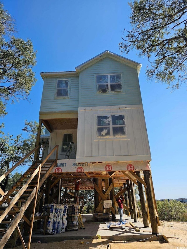 view of rear view of property