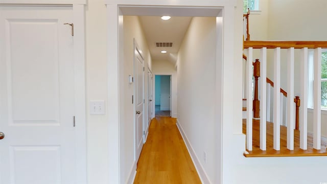 48 Furman Ln, Pawleys Island, SC 29585 - hallway with light wood-style floors and recessed lighting
