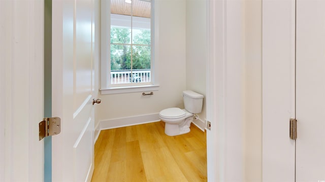 48 Furman Ln, Pawleys Island, SC 29585 - bathroom with toilet and wood finished floors