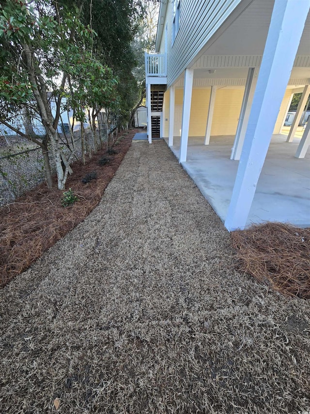 view of yard with a patio