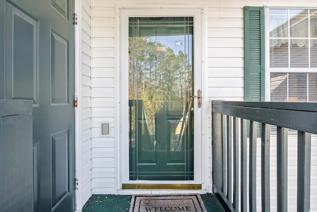 view of entrance to property