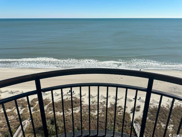 water view featuring a view of the beach