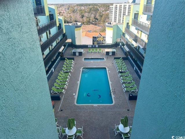 view of pool