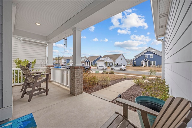 view of patio / terrace with a porch