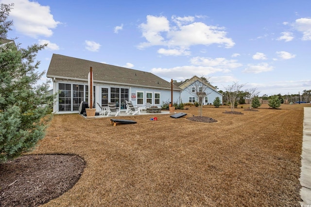 rear view of property with a patio