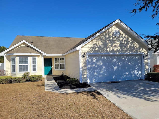 ranch-style house with a garage