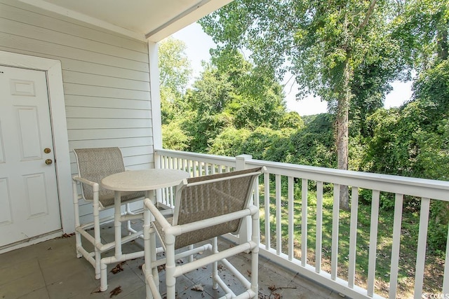 view of balcony