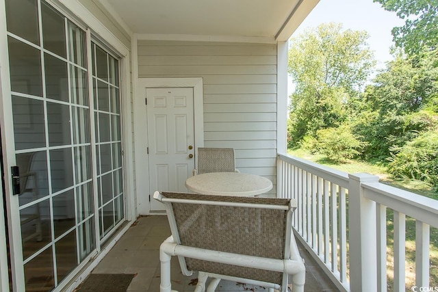 view of balcony