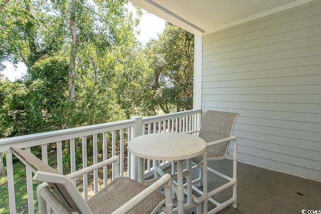 view of balcony