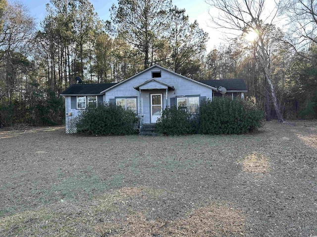 view of ranch-style home