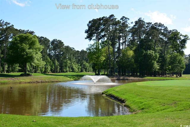 view of water feature