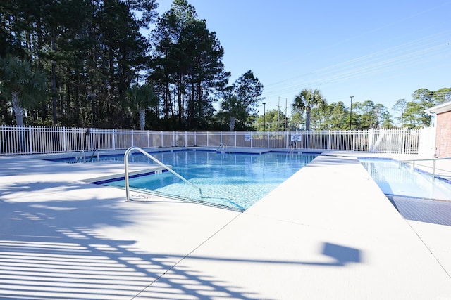 view of pool with a patio