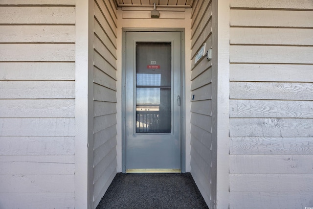 view of entrance to property