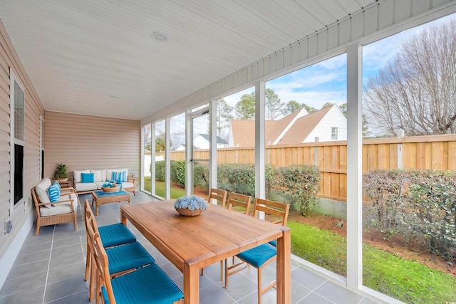 view of sunroom / solarium